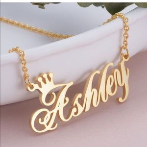 14k Gold Plated Name Necklace - Ashley